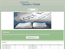 Tablet Screenshot of lakeviewchurchofchrist.org